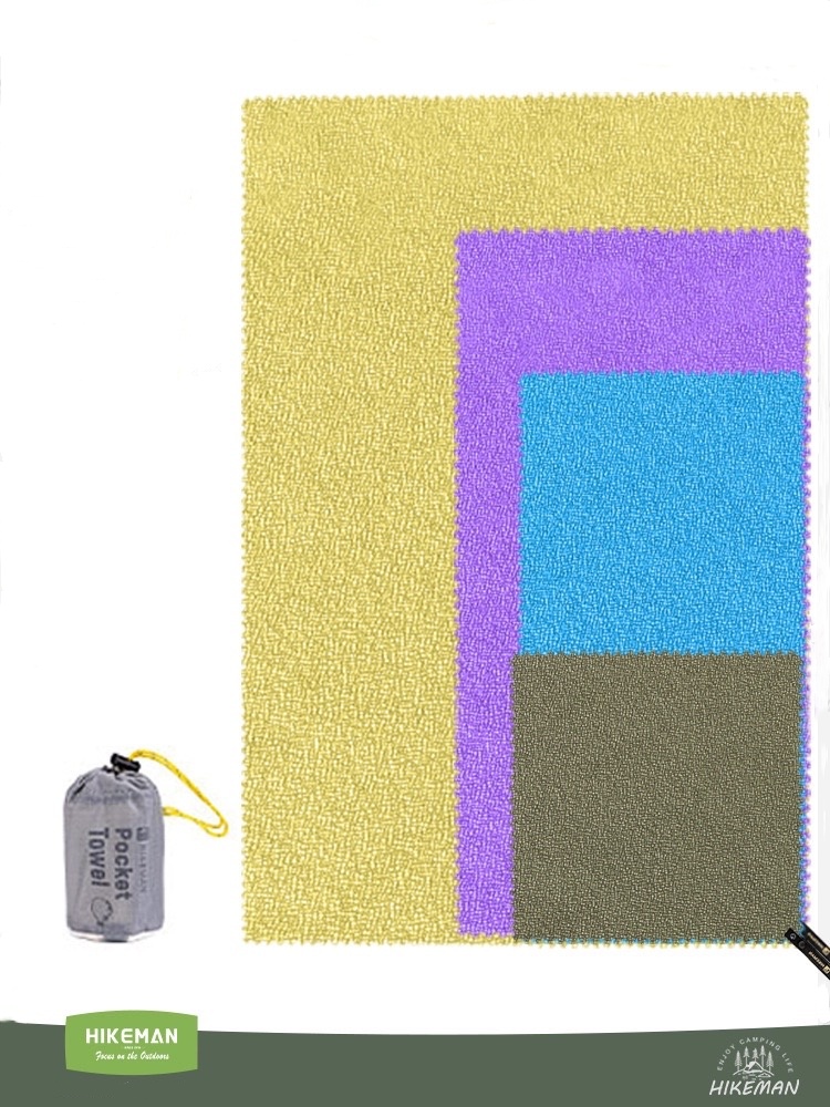 Beach Towel Large - HIKEMAN 야외 속건성 수건 캠핑 하이킹