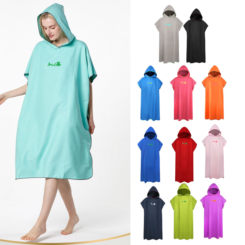 Beach Towel Large - 후드 타올 판초 성인 타올 민소매