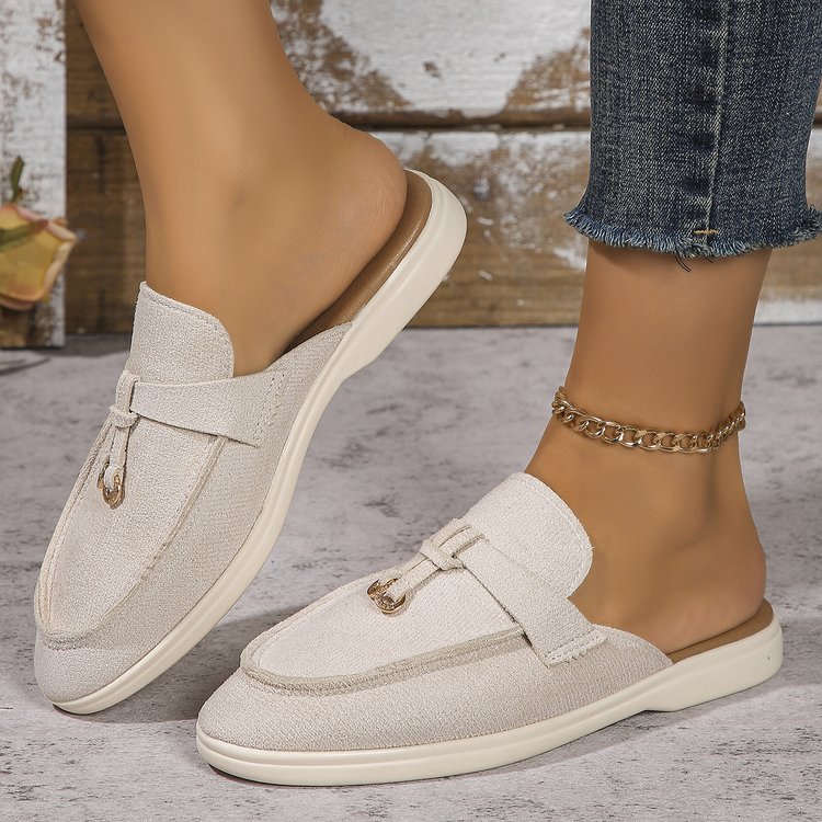 Espadrille Slip On - 여성용 슬립온 빈티지 태슬 뮬 로퍼