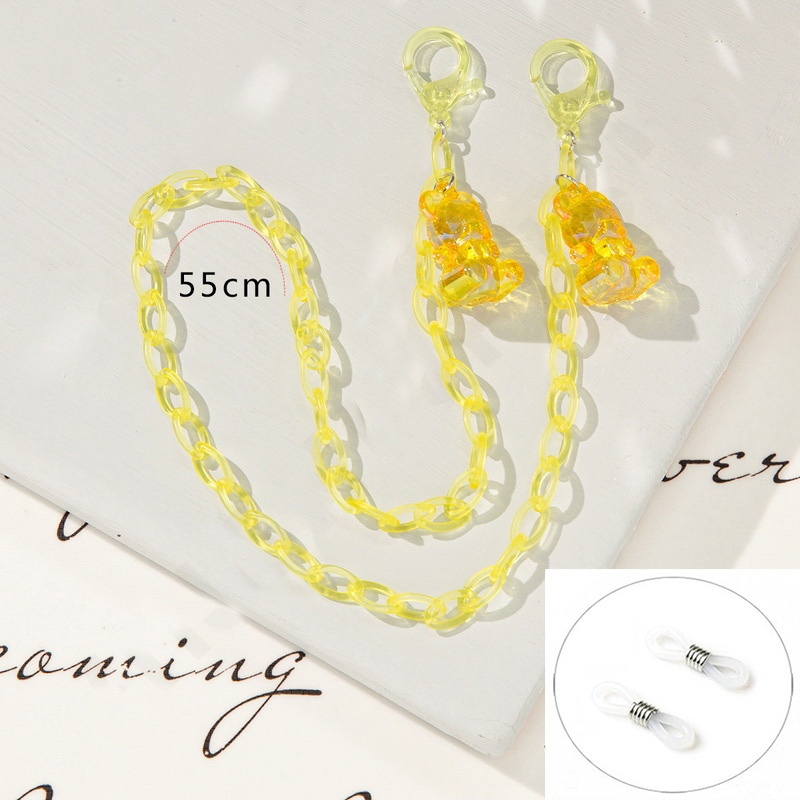 새로운 트렌디한 다이스 컬러풀 아크릴 안경줄 목걸이 여 - Sunglass Retainer Cord 리뷰 및 가격