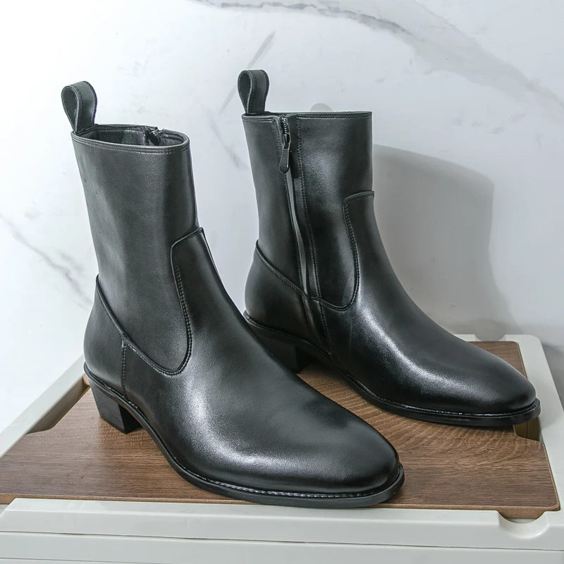 클래식 편안한 앵클 부츠 패션 남성 캐주얼 가죽 첼시  - Espadrille Slip On 리뷰 및 가격