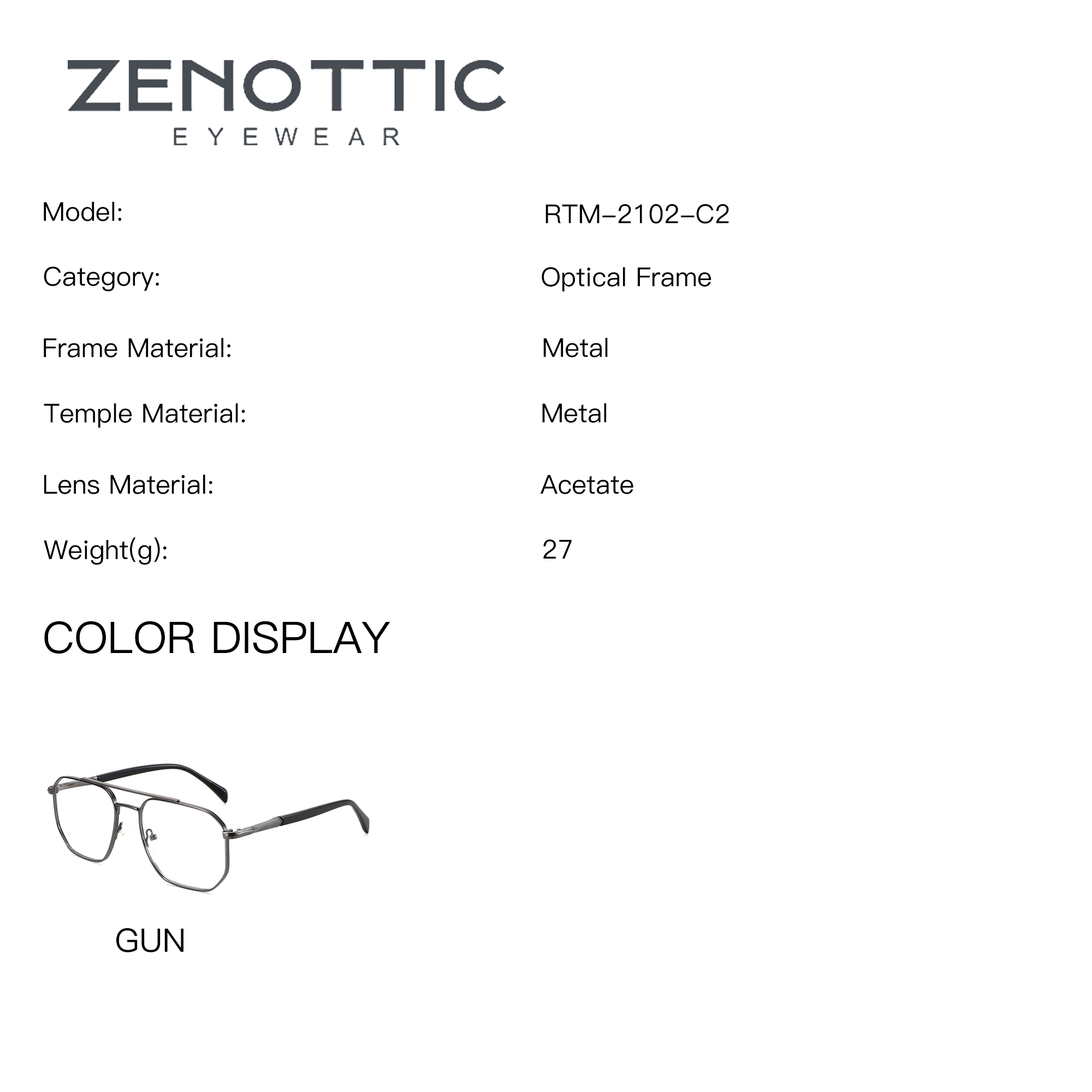 ZENOTTIC M 사이즈 남성용 메탈 안경테 처방용  - Sunglasses Aviator Polarized 리뷰 및 가격